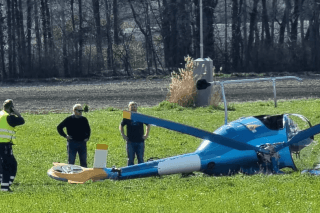 Une personne a été hospitalisée après la chute de l'hélicoptère